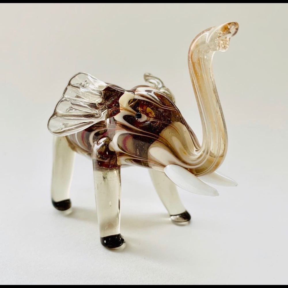 Fitz and Floyd glass Managarie Elephant